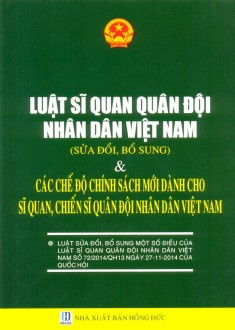 Luật sỹ quan quân đội nhân dân Việt Nam số 72/2014/QH13